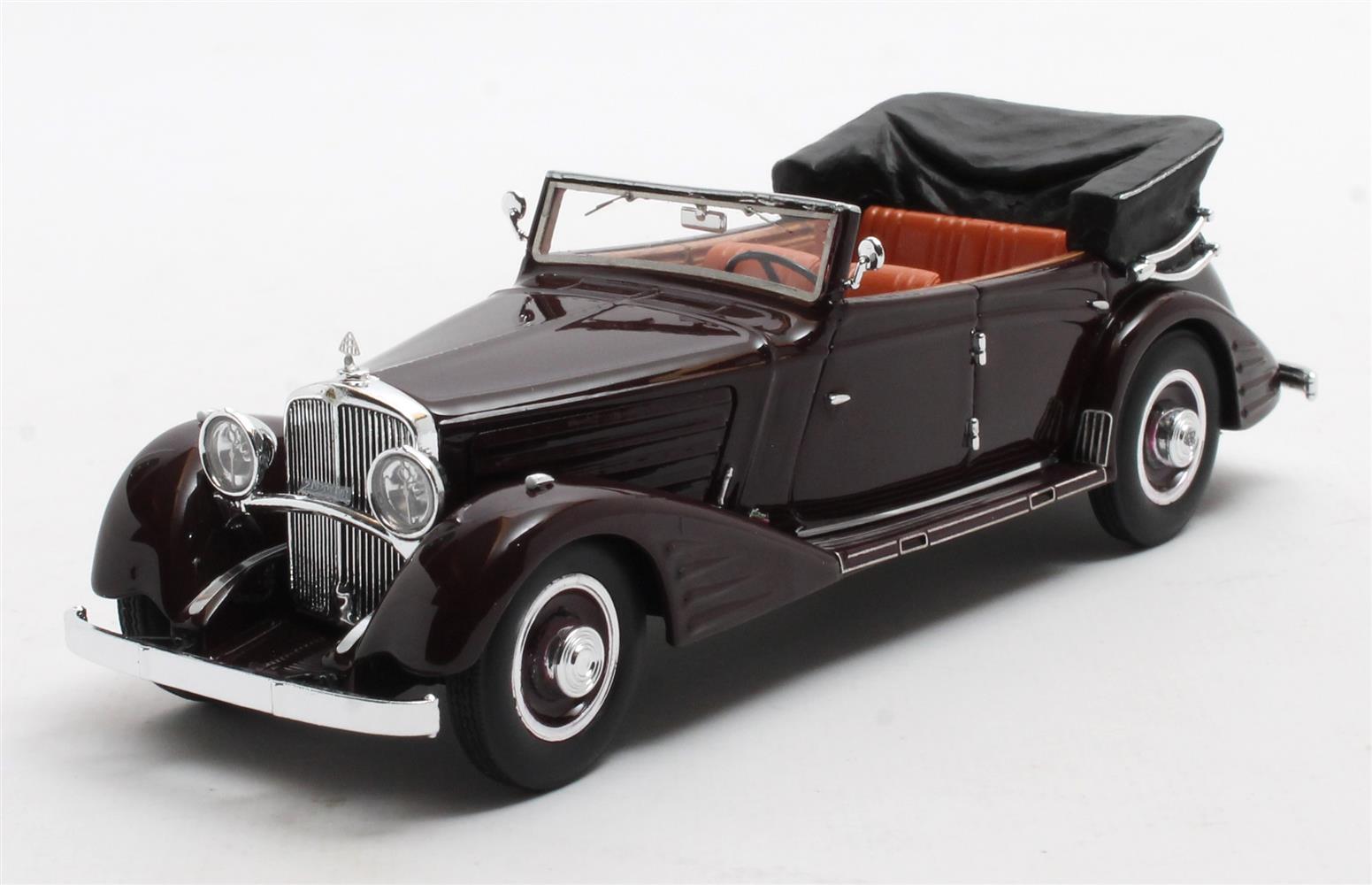 Maybach Zeppelin DS8 Cabriolet by Spohn 1934 Maroon - 1:43
